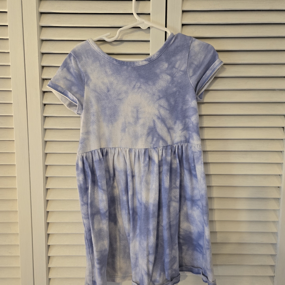 Cat & Jack Blue Tie-Dye Casual Dress